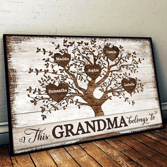 This Grammy Belongs To - Personalized Family Poster/Canvas