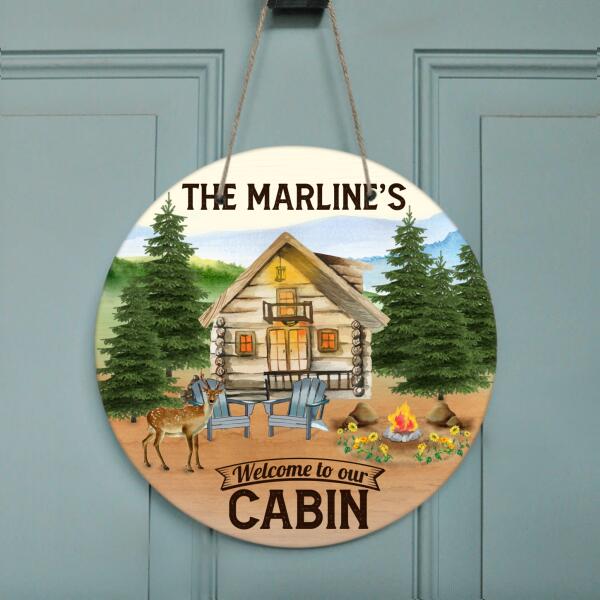 Personalized Cabin Welcome Sign: Your Rustic Retreat Awaits