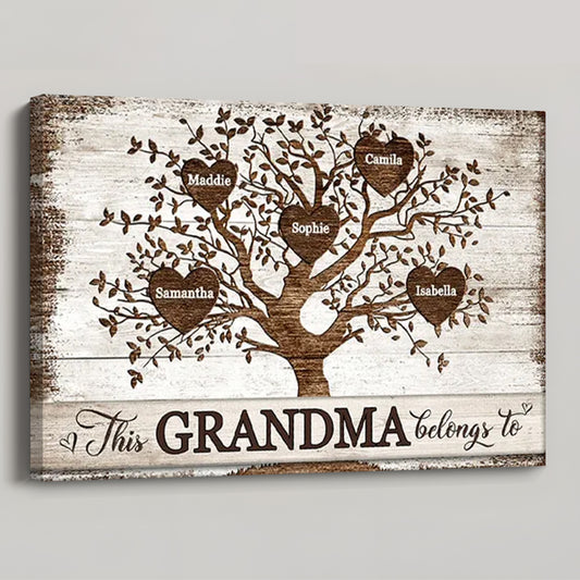 This Grammy Belongs To - Personalized Family Poster/Canvas