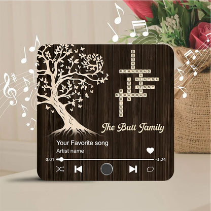 Family Tree - Personalized Acrylic Music Magnet