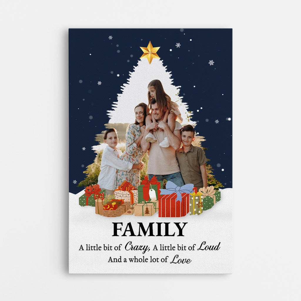 Personalised Family Christmas Canvas / Poster - Custom Photo Wall Art