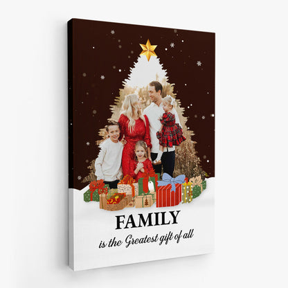 Personalised Family Christmas Canvas / Poster - Custom Photo Wall Art