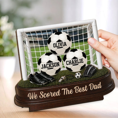 Personalized Soccer Dad Plaque personalization view for Dad