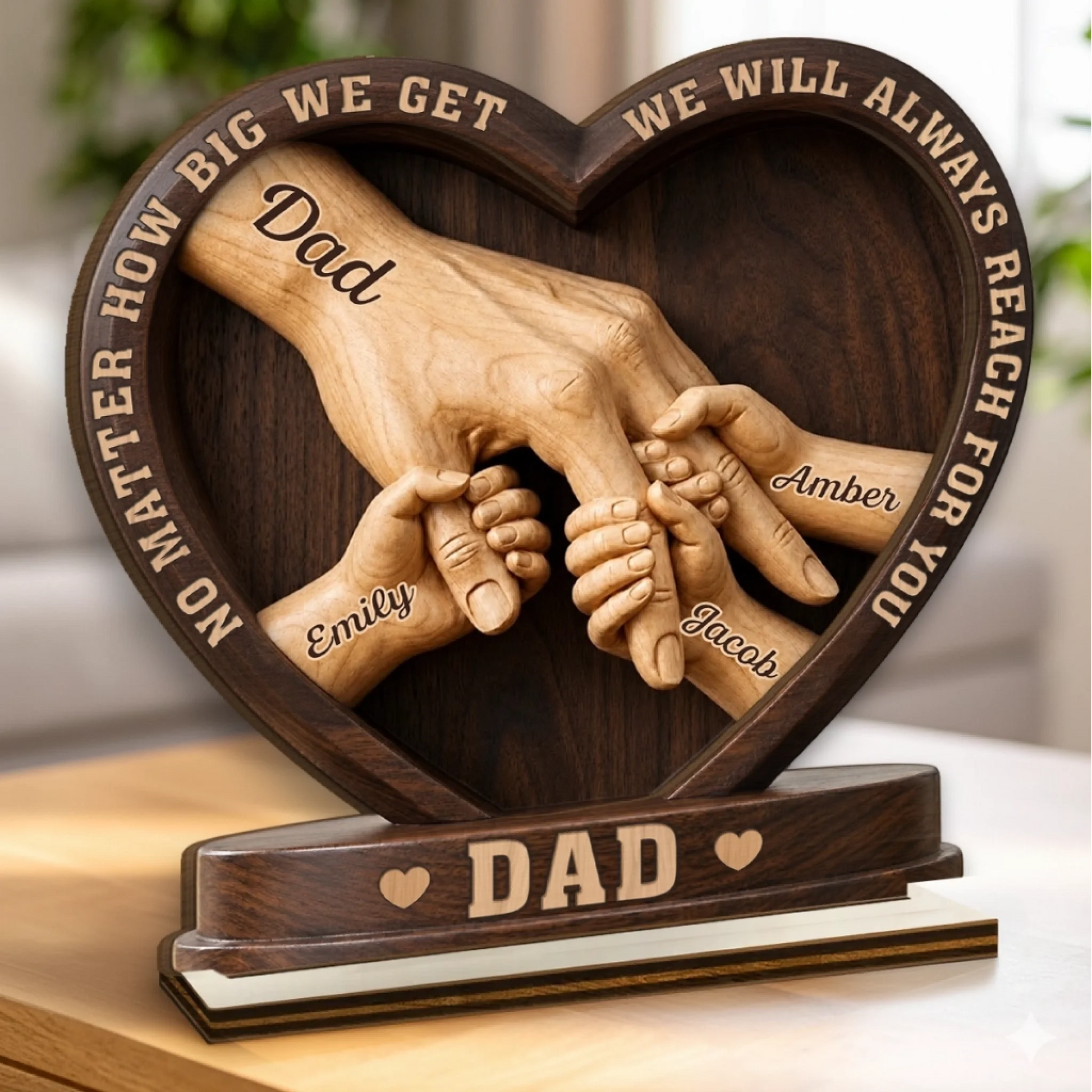 Plaque gift-ready design for Dad