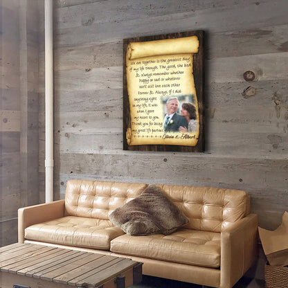 Greatest Day Of My Life - Personalized Custom Photo Canvas