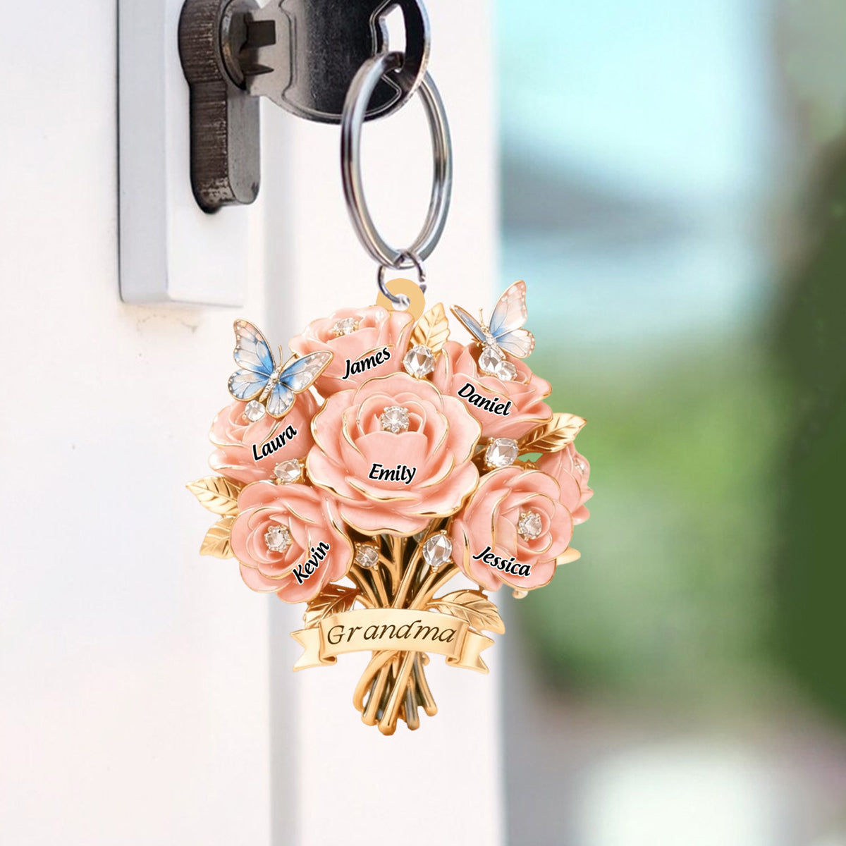 I Love You Mom - Personalized Keychain: A Heartfelt Gift For Mother & Grandma