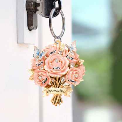 I Love You Mom - Personalized Keychain: A Heartfelt Gift For Mother & Grandma