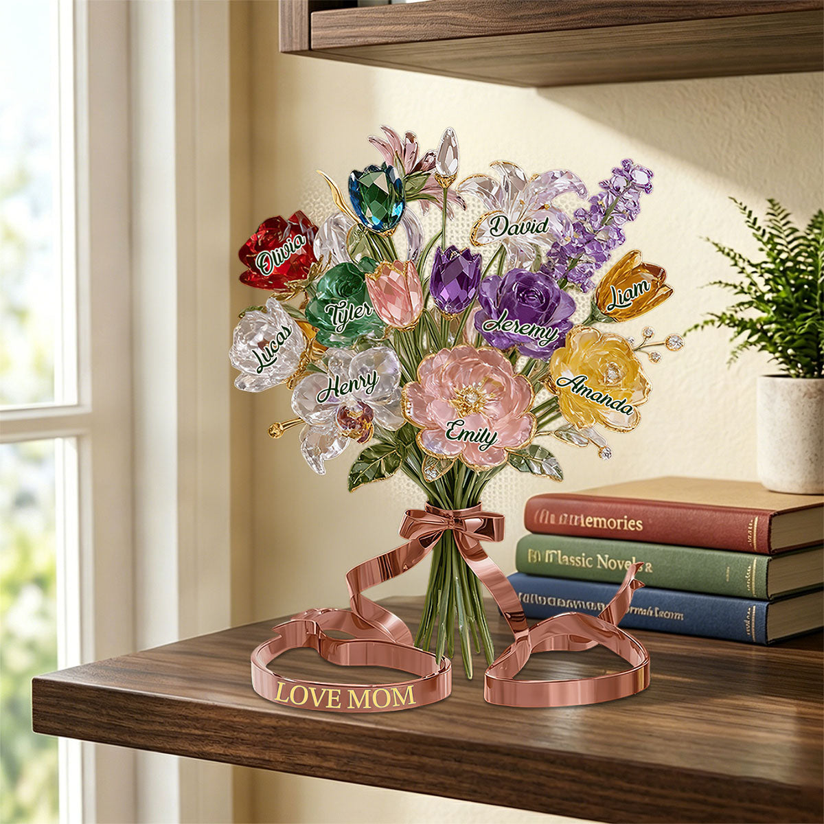 Personalized Custom Shaped Acrylic Plaque - Gift for Mom, Grandma or Stepmom