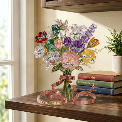Personalized Custom Shaped Acrylic Plaque - Gift for Mom, Grandma or Stepmom