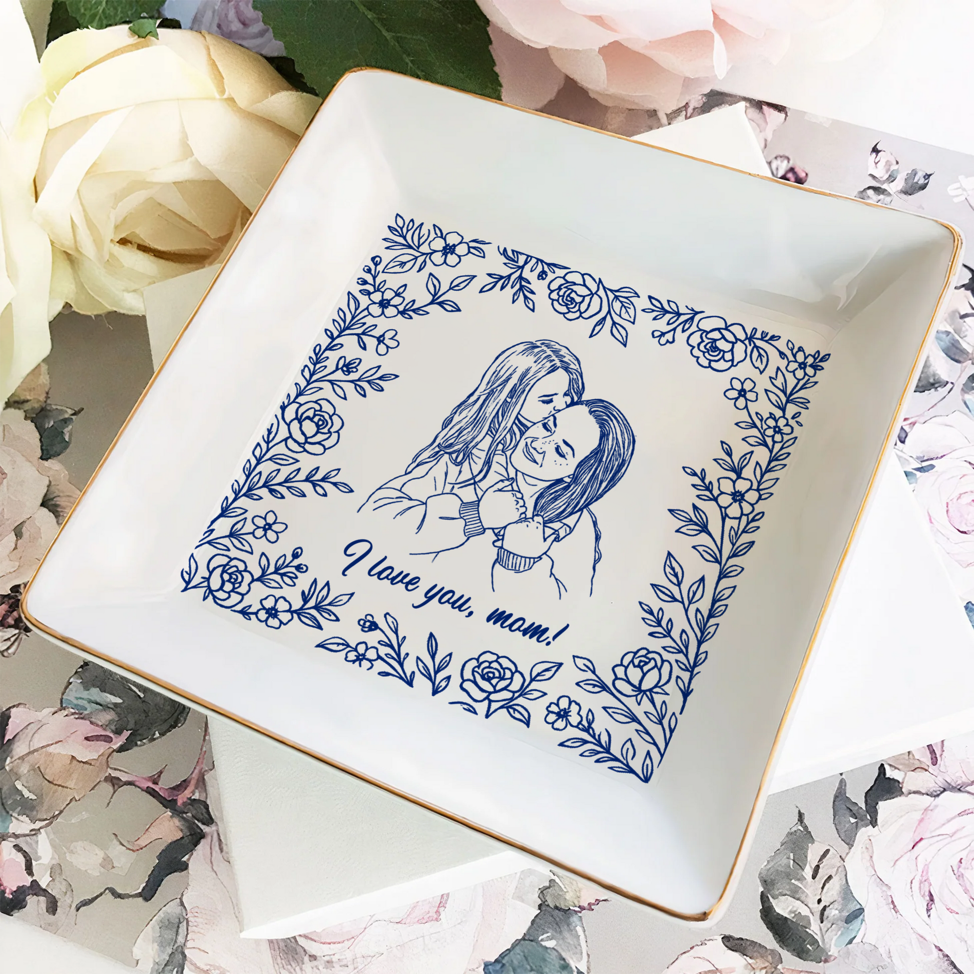 Personalized Mom Jewelry Dish - Custom Photo for Mother’s Day