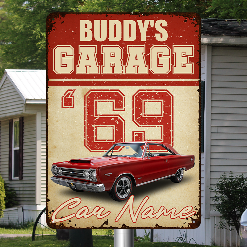 Personalized Custom Car Metal Sign - Custom with Text And Upload Photo