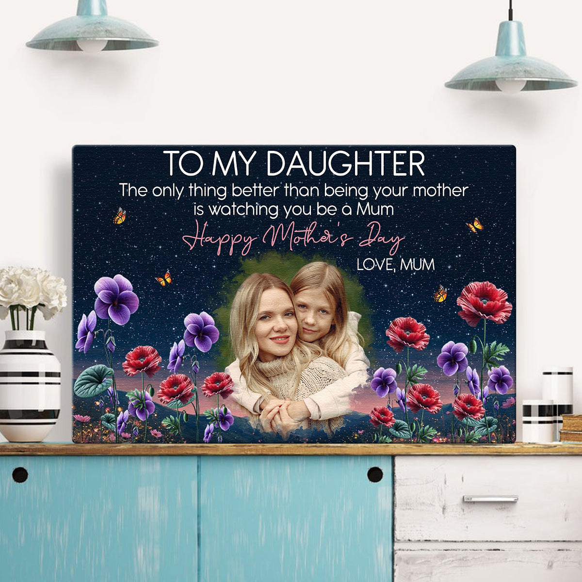 The Only Thing Better Than Being Your Mother - Personalized Custom Photo Canvas / Poster