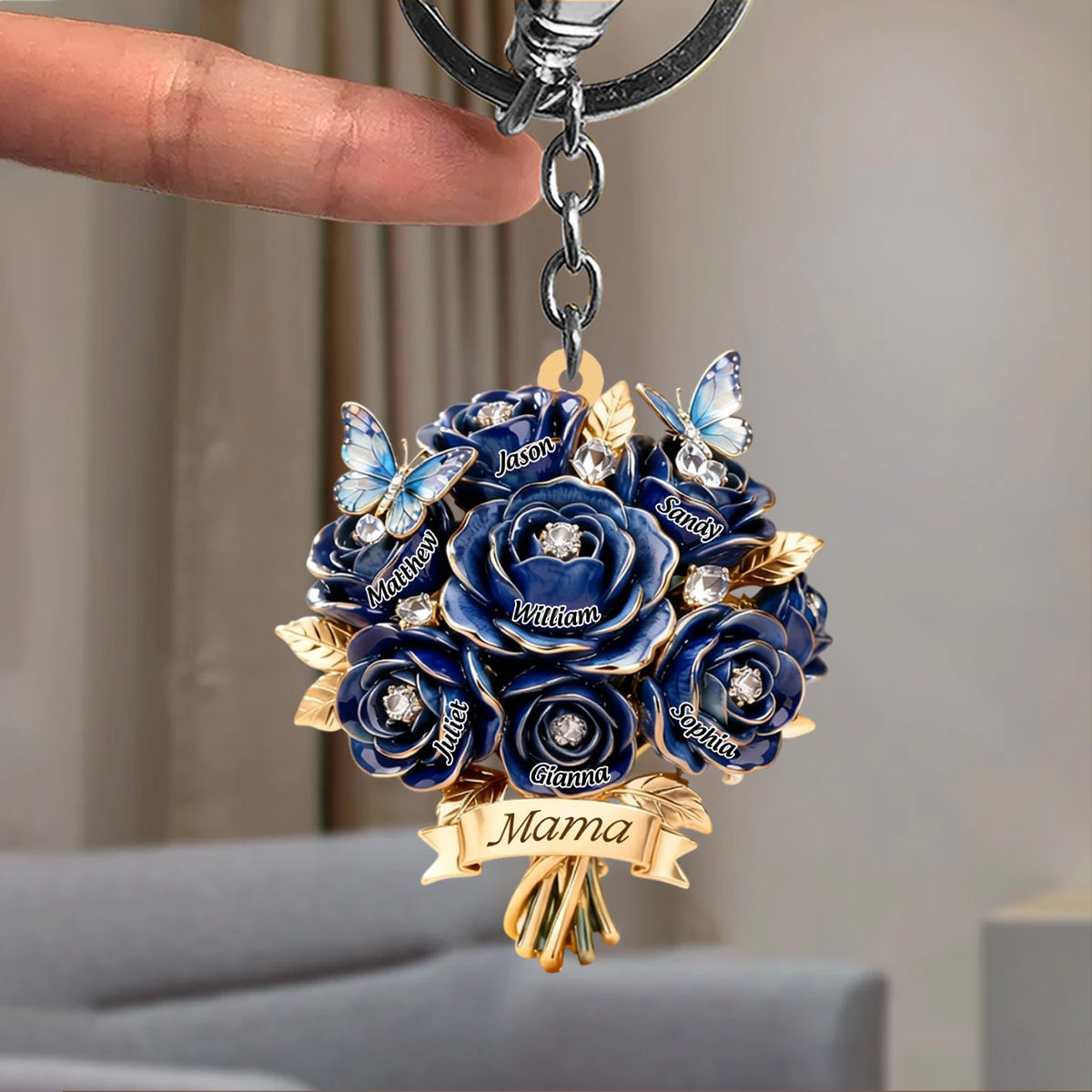 I Love You Mom - Personalized Keychain: A Heartfelt Gift For Mother & Grandma