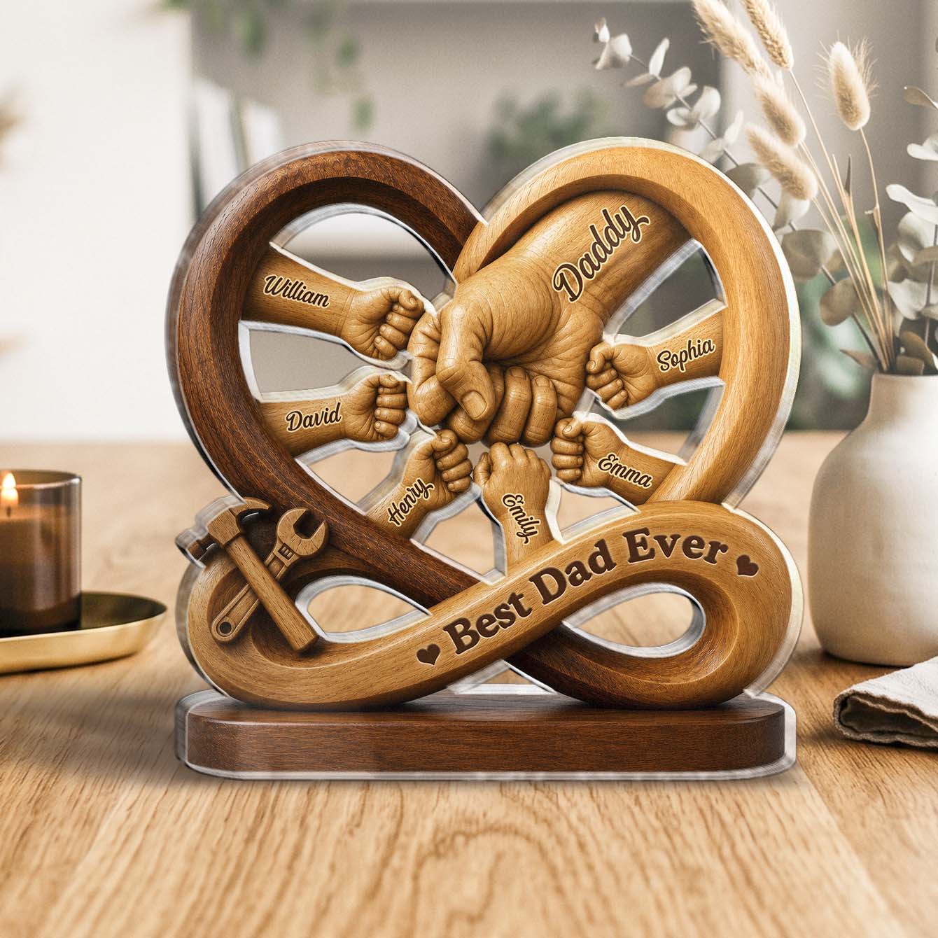 Plaque gift-ready design for Dad