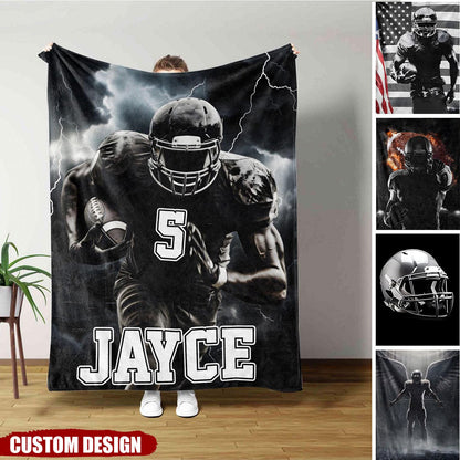 Personalized American Football Blanket - Gift for Football Lovers