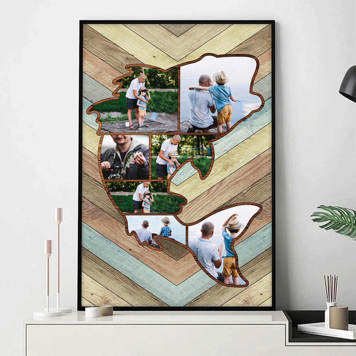 Personalized Custom Fishing Memories Canvas / Poster - Gift For Fishing