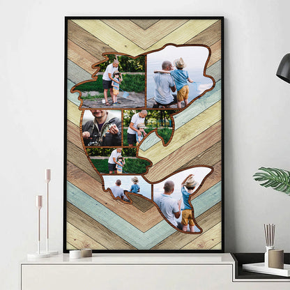 Personalized Custom Fishing Memories Canvas / Poster - Gift For Fishing