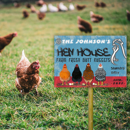 Chicken Hen House - Personalized Customized Classic Metal Signs