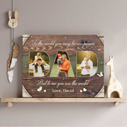 Canvas / Poster gift-ready design for Dad