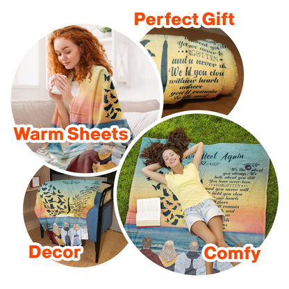 Until We Meet Again - Personalized Custom Memorial Blanket