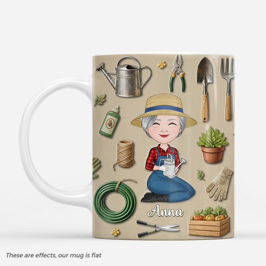 Personalised “Best Gardener Ever” Mug - Custom Gift for Her, Mom, or Grandma