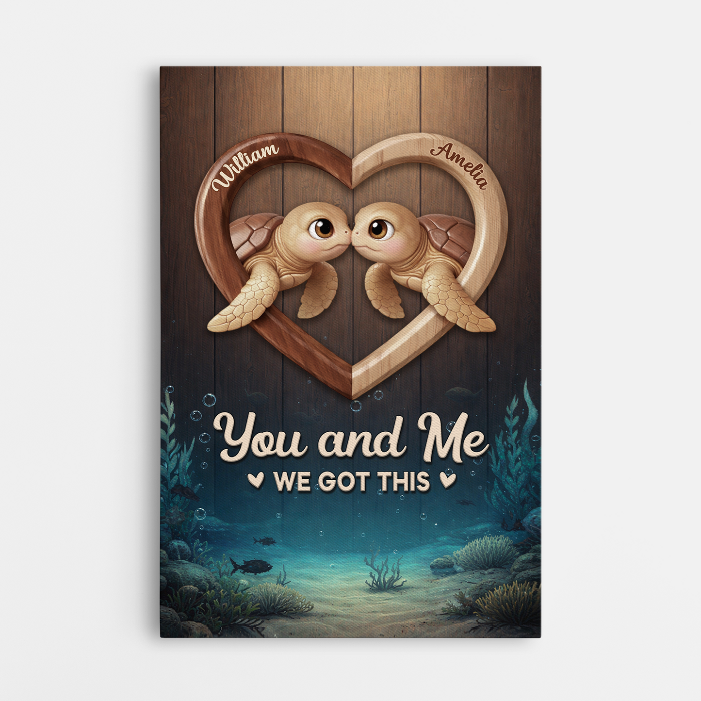Personalized You And Me We Got This Canvas / Poster - Custom Gifts For Couples