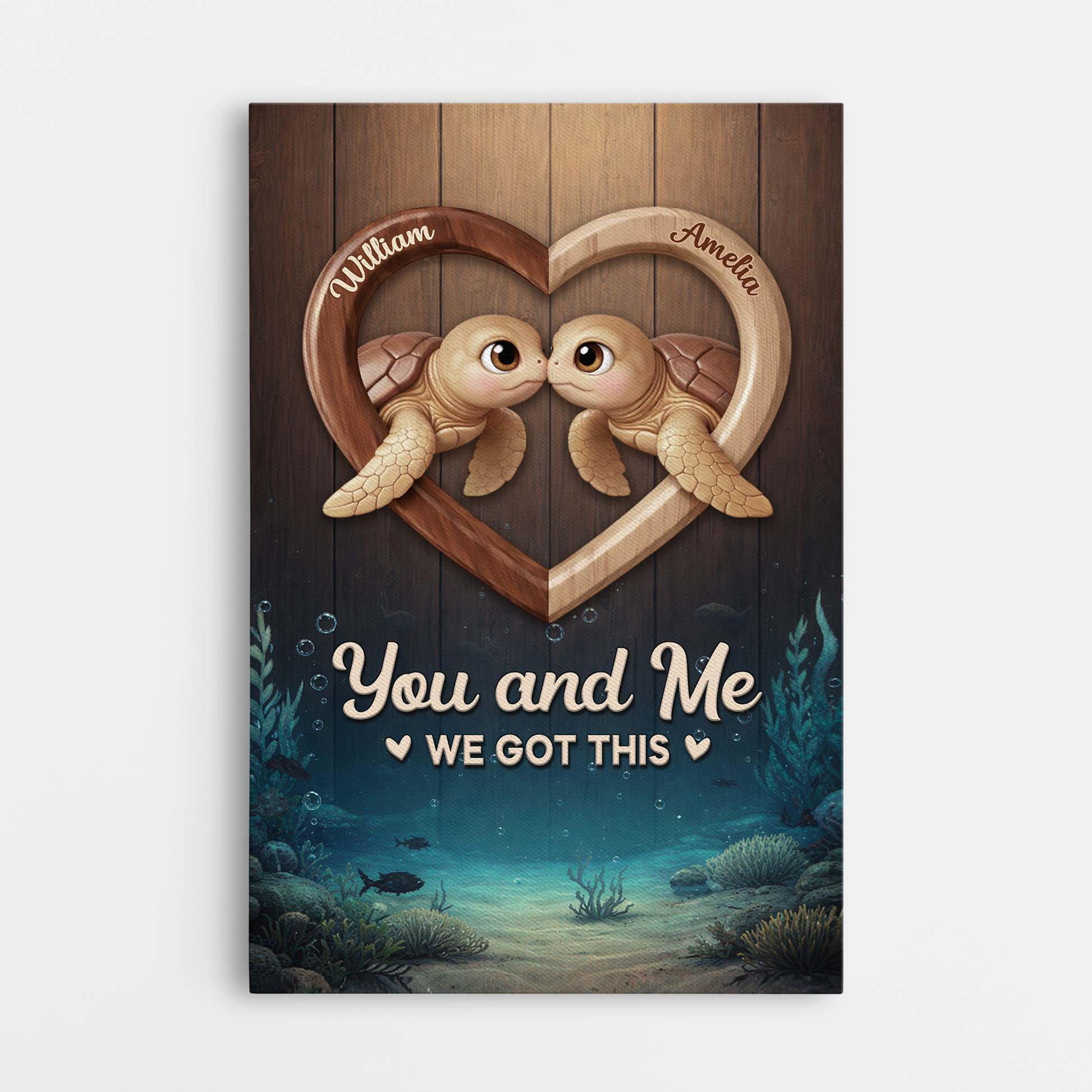 Personalized You And Me We Got This Canvas / Poster - Custom Gifts For Couples