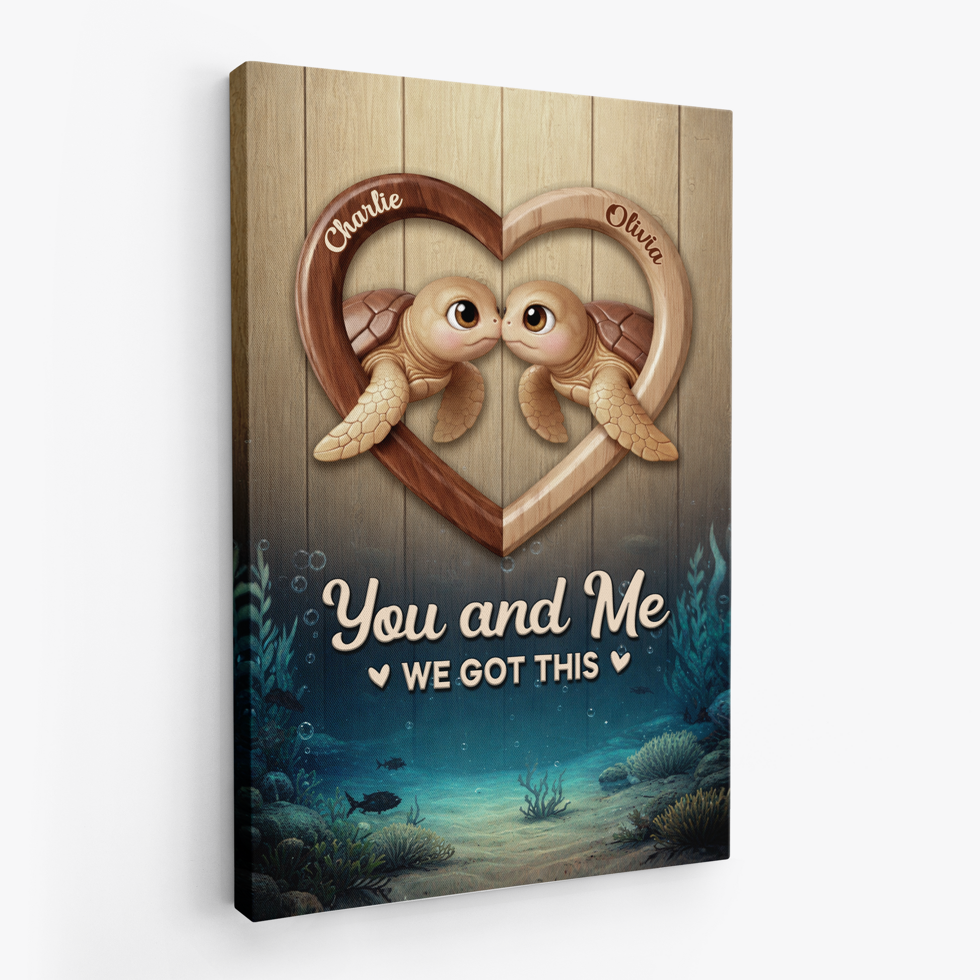 Personalized You And Me We Got This Canvas / Poster - Custom Gifts For Couples