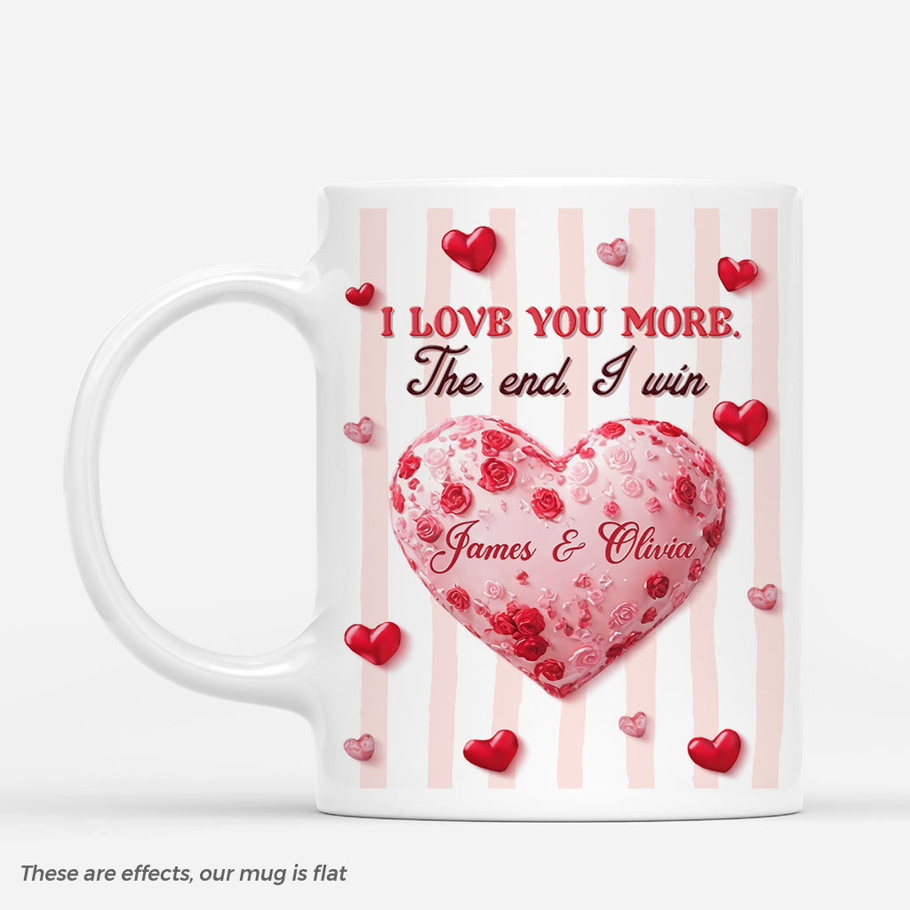 I Love You More - Personalised Custom Mug For Couples
