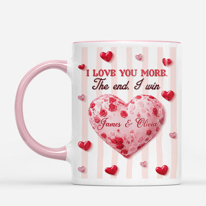 I Love You More - Personalised Custom Mug For Couples