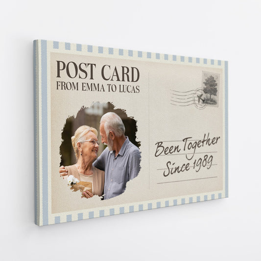 How Lucky Are We - Personalized Canvas / Poster Gifts For Couples