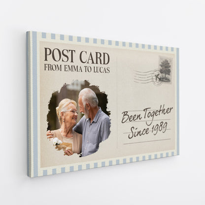 How Lucky Are We - Personalized Canvas / Poster Gifts For Couples