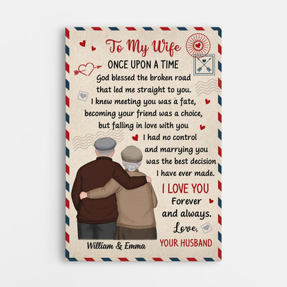 Personalized Couple Canvas / Poster - Gifts For Wife From Husband