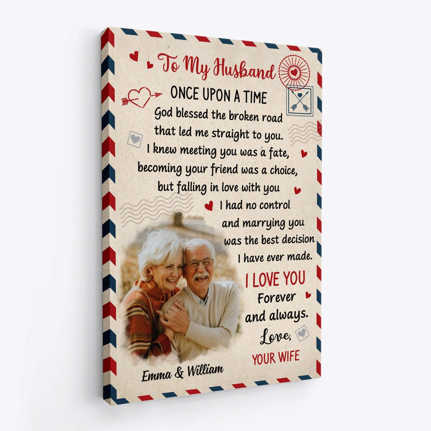 Personalized Couple Canvas / Poster - Gifts For Wife From Husband