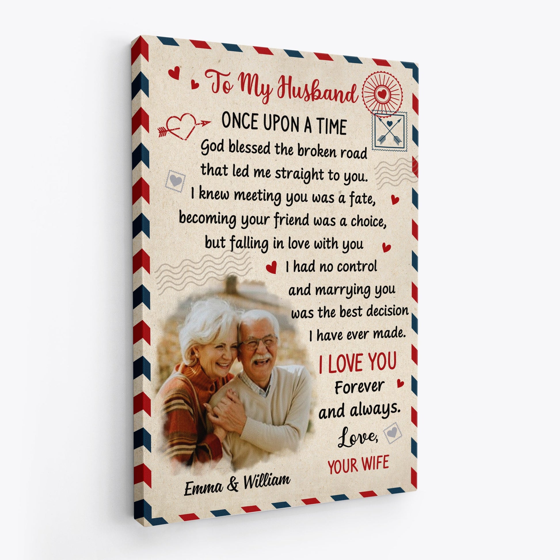Personalized Couple Canvas / Poster - Gifts For Wife From Husband