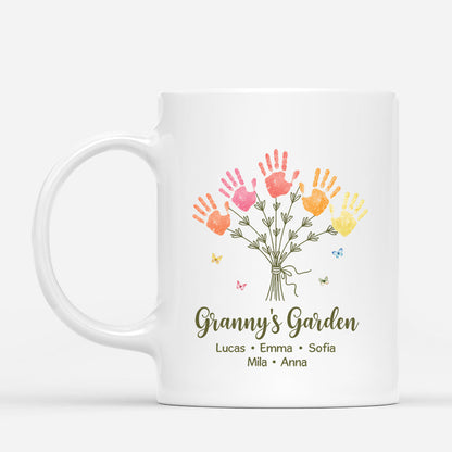 Personalised “Granny’s Garden” Mug - Custom Gift from Grandkids for Grandma