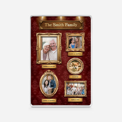 Personalized Photo Rectangle Acrylic Plaque - Custom Gift for Family