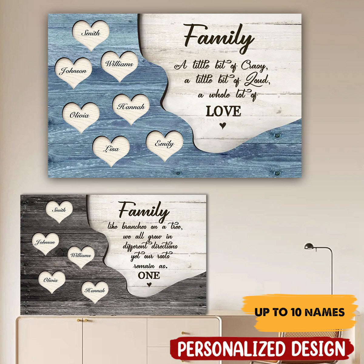 The Legacy of Our Name - Personalized Family Canvas / Poster