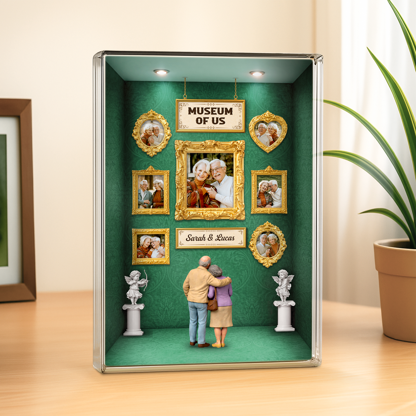 Personalized Photo Rectangle Acrylic Plaque - Custom Gift for Couples