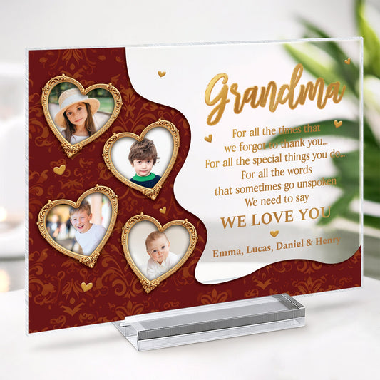 Personalized Custom Photo Acrylic Plaque - Mother’s Day Gift for Mom & Grandma