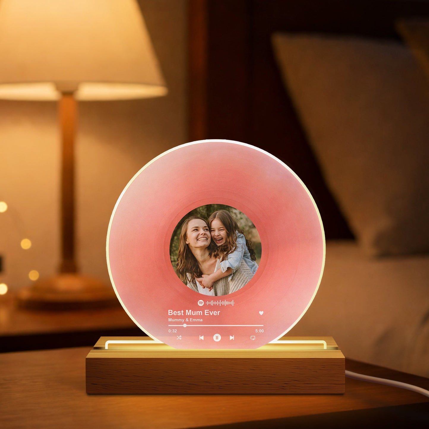 Personalized 3D LED Light: Best Mum Ever - A Gift That Lights Up Her Heart