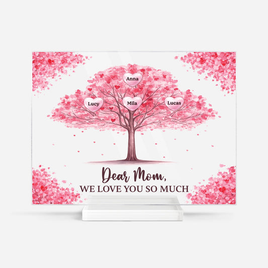 Family Tree - Personalized Plaque - Custom Gifts for Mom/Dad