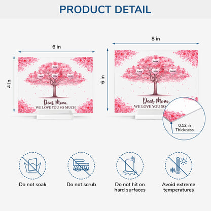 Family Tree - Personalized Plaque - Custom Gifts for Mom/Dad