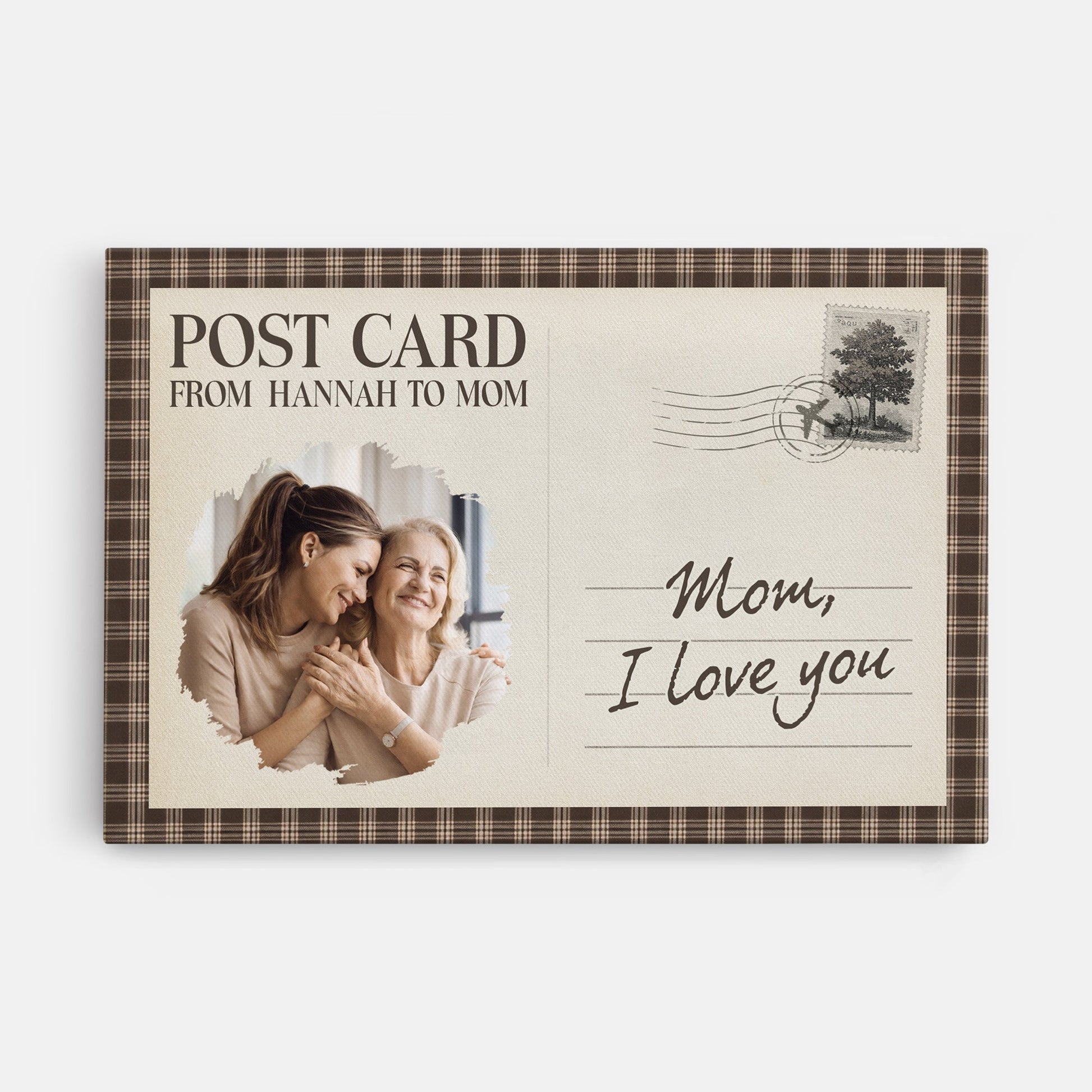 Personalized “I Love You” Photo Canvas / Poster - Custom Gift For Mom or Dad