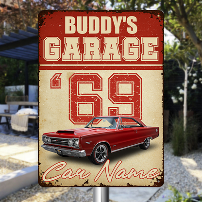 Personalized Custom Car Metal Sign - Custom with Text And Upload Photo