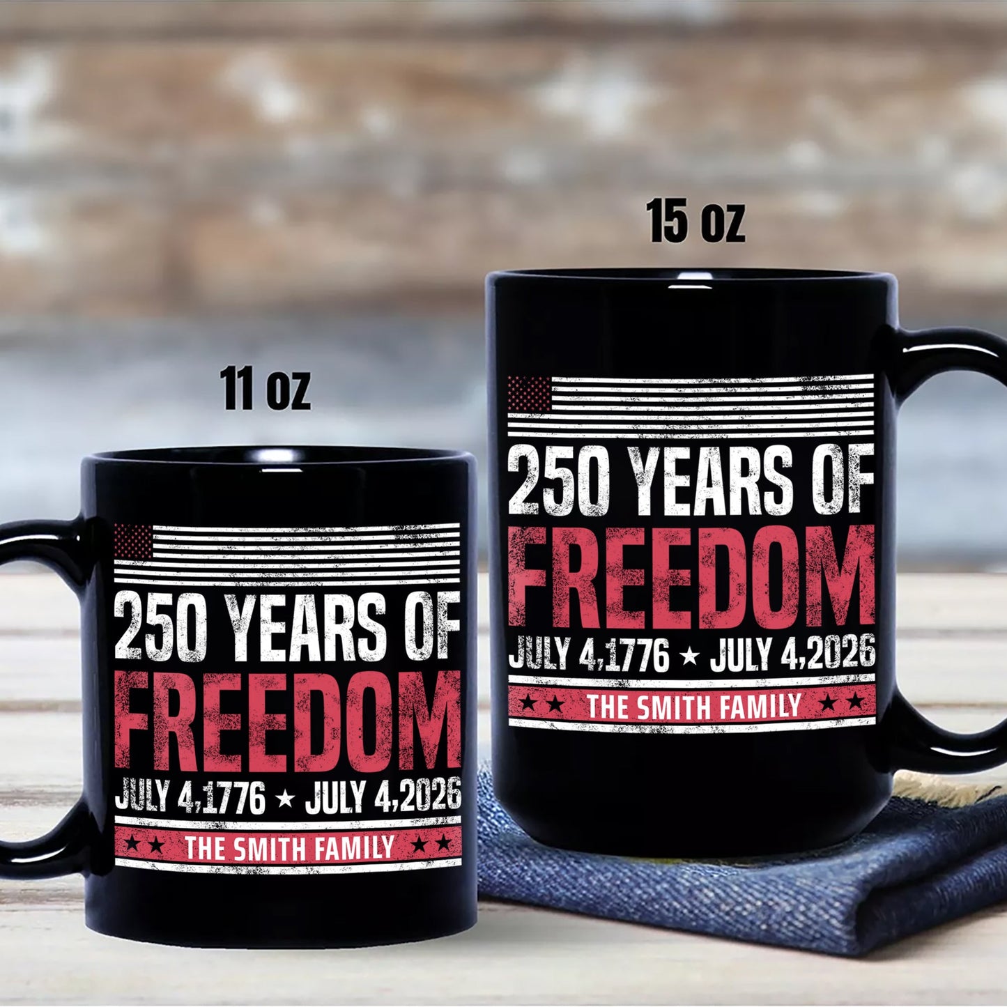 Personalized Mug - 250 Years Of Freedom 1776-2026