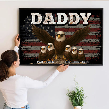 “The Eagle Gang” American Style Canvas / Poster - Personalized Father’s Day Gift