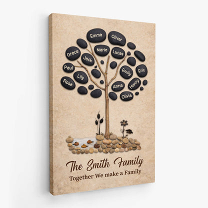 Our Family Love Is Rock Solid - Personalized Canvas / Poster