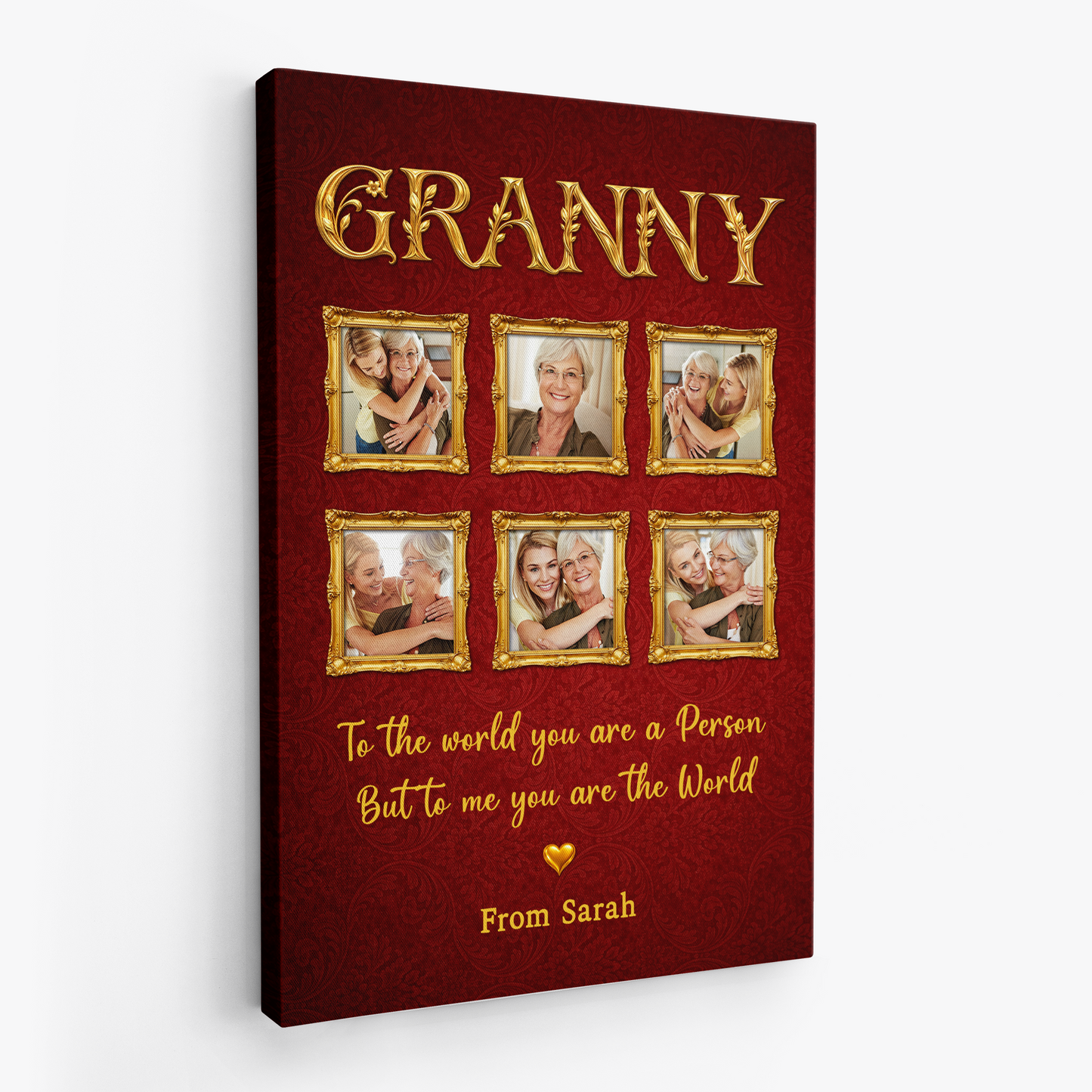 Personalised “To The World You Are a Mother” Canvas / Poster - Gift for Mum or Granny