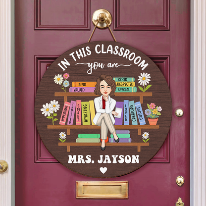 Wood Sign gift-ready design for Teacher